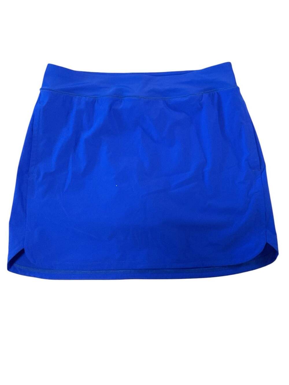 Lands End Swimsuit Bottom Skirt Shorts Pocket Skort 10/12 Royal Blue UPF